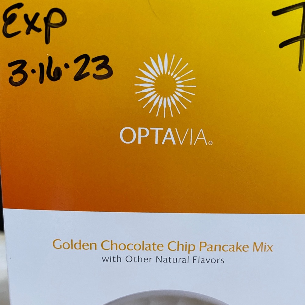 OPTAVIA FUELINGS golden chocolate chip pancakes